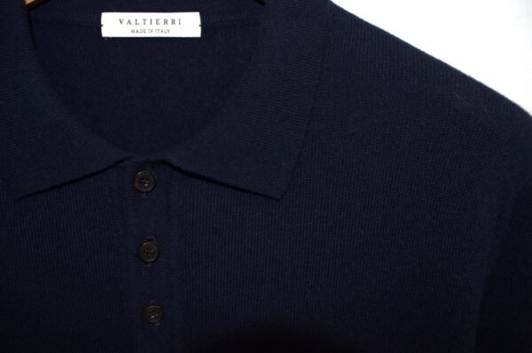 Polo Blu Notte in Puro Cashmere