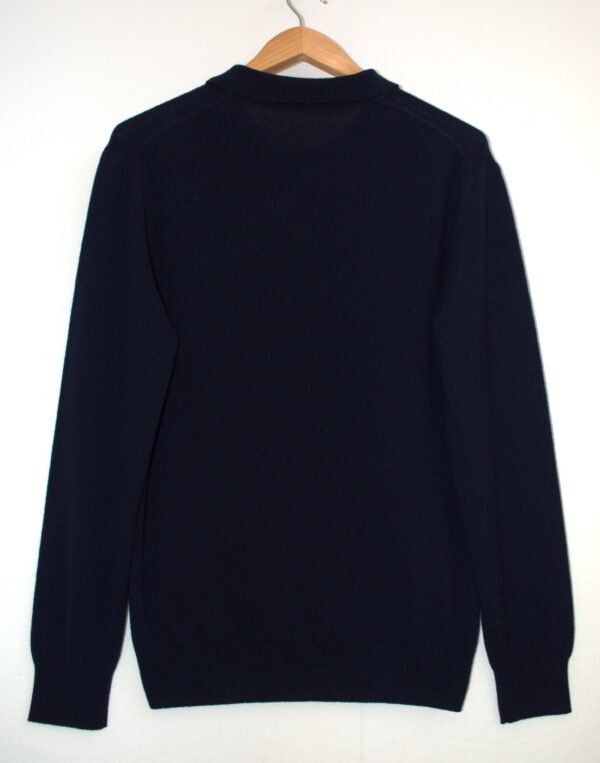 Polo Blu Notte in Puro Cashmere