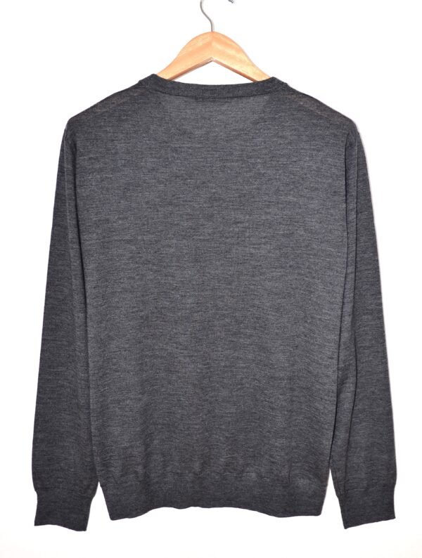 Girocollo in Lana Mercerizzata e Cashmere – Grigio Antracite