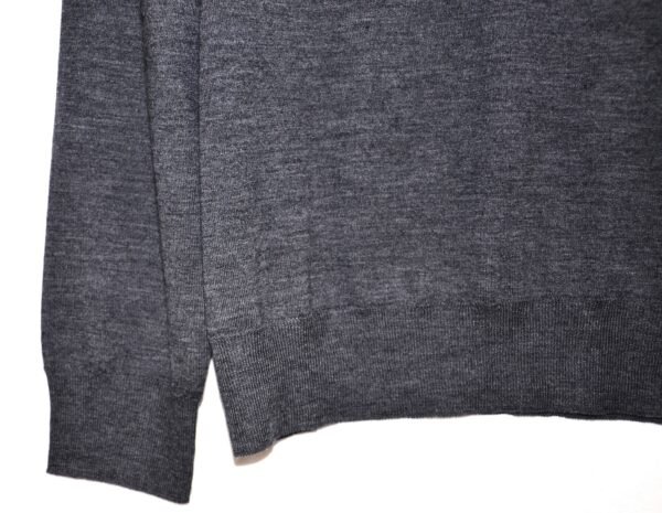 Girocollo in Lana Mercerizzata e Cashmere – Grigio Antracite