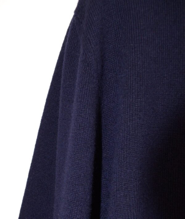 Girocollo Blu Scuro in Baby Cashmere