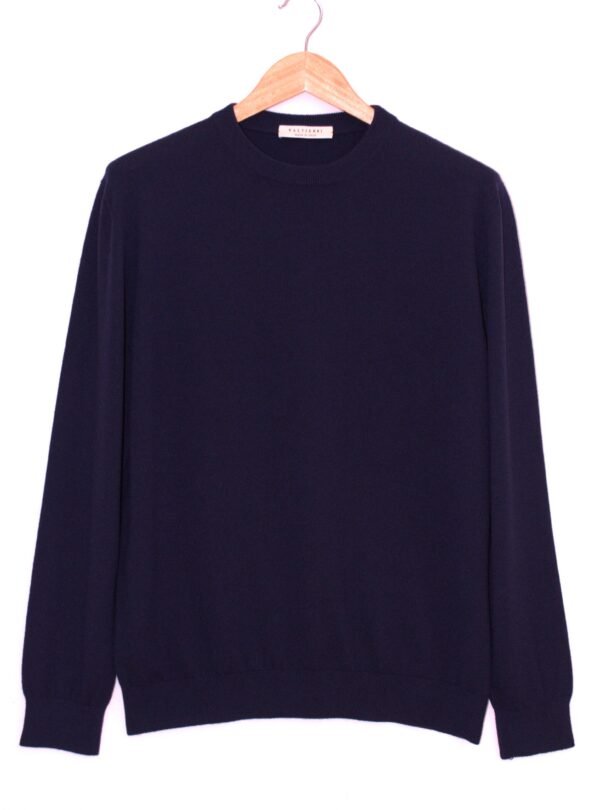 Girocollo Blu Scuro in Baby Cashmere