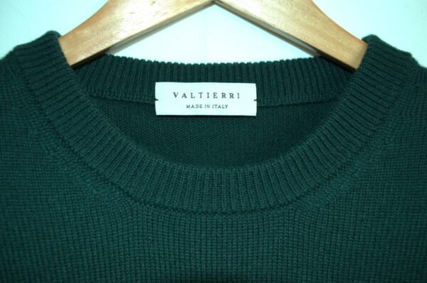 Girocollo Verde Scuro in Puro Cashmere