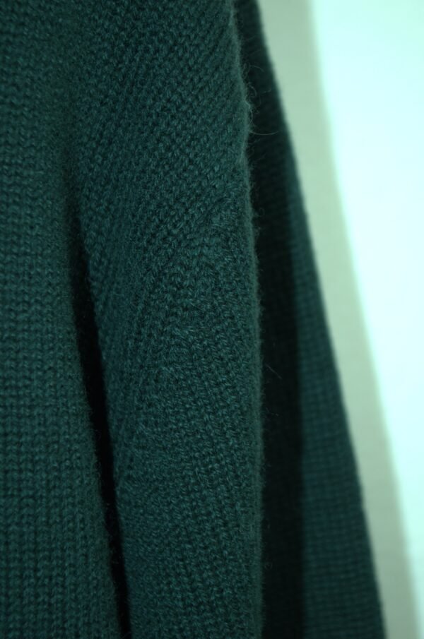 Girocollo Verde Scuro in Puro Cashmere