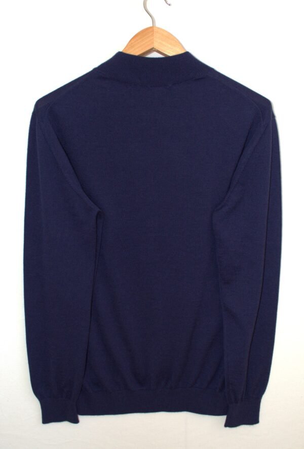 Lupetto Blu in Cashmere e Seta