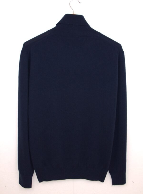 Maglia dolcevita da uomo in puro cashmere – Blu Navy
